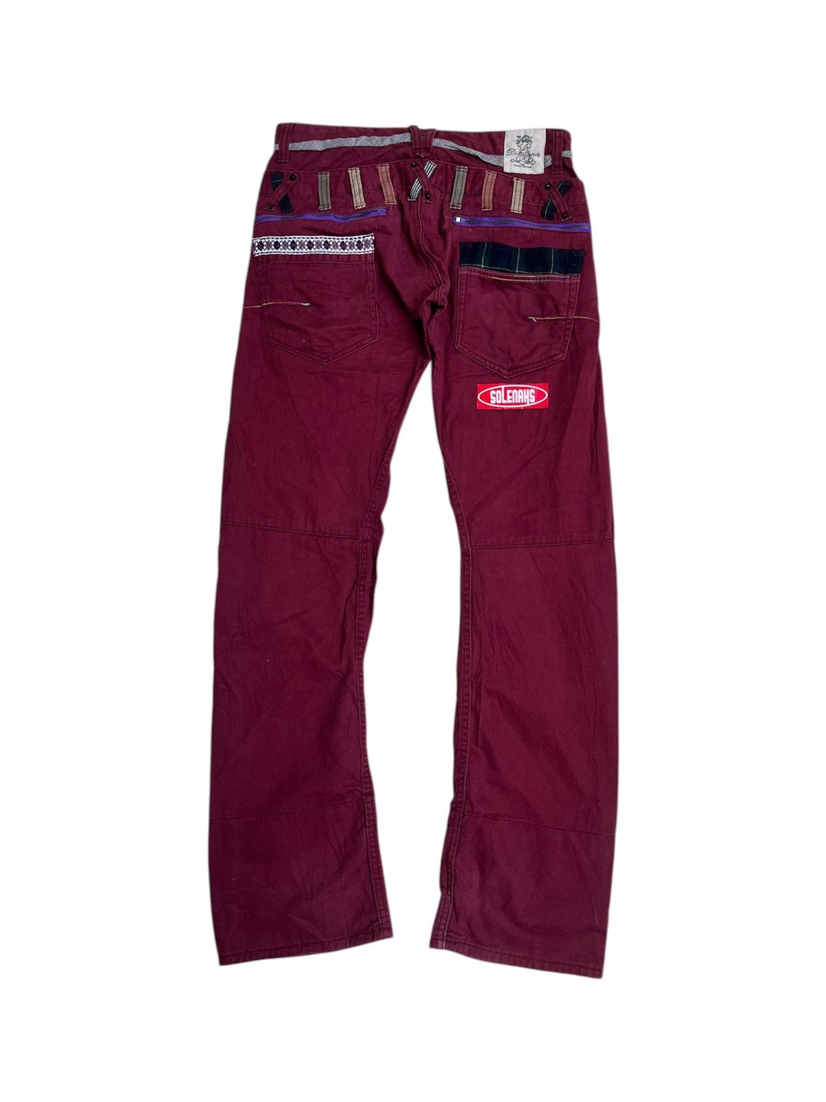 Japanese Brand Y2K Dominate double waist pants punk style vintage Size US 34 / EU 50 - 2 Thumbnail