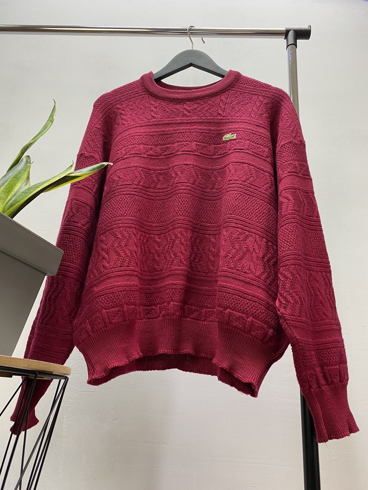 Lacoste × Vintage Chemise Lacoste Vintage Men’s Rare Wool Sweater Size US XL / EU 56 / 4 - 4 Thumbnail