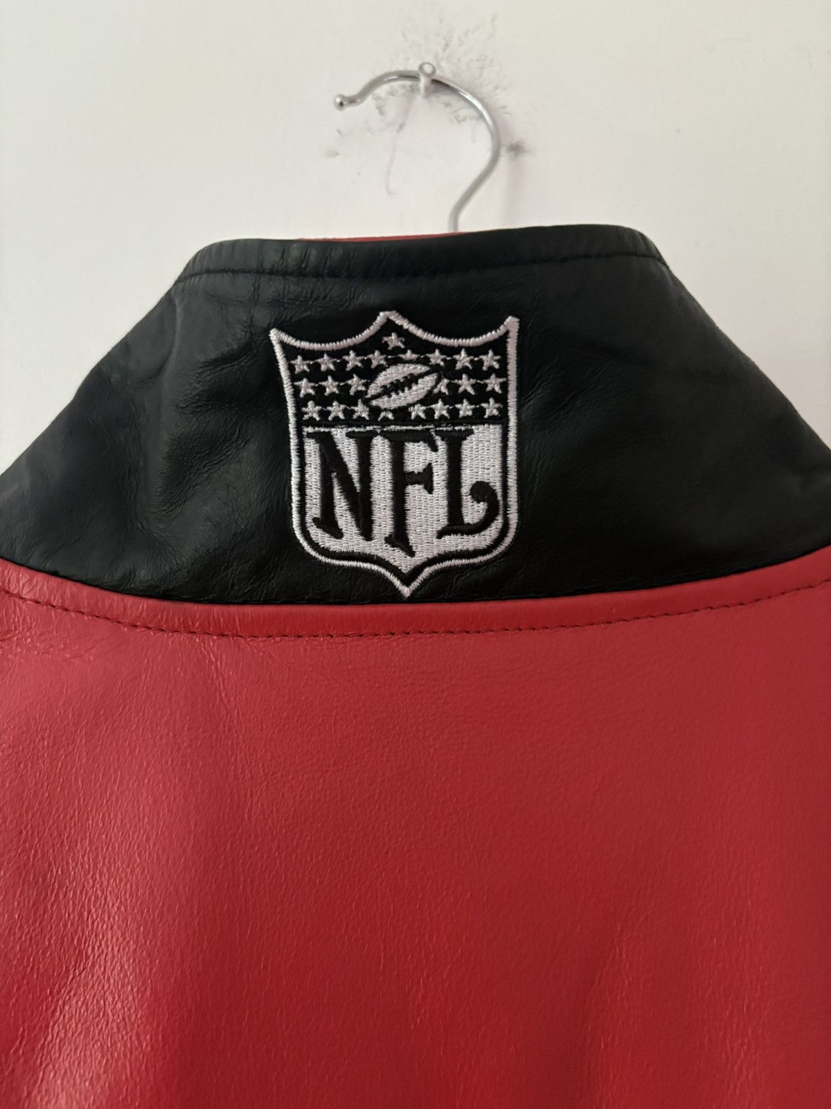 JH Design × Jeff Hamilton × NFL Jeff Hamilton x NFL Atlanta Falcons Leather Jacket – NEW Size US XL / EU 56 / 4 - 7 Thumbnail