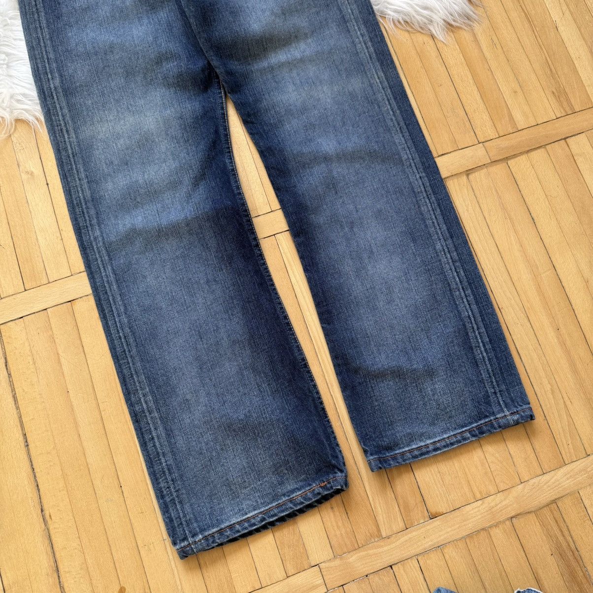 Levi's 📌 Vintage 00’s Levi's 501 Denim Washed Jeans Size US 31 - 10 Thumbnail