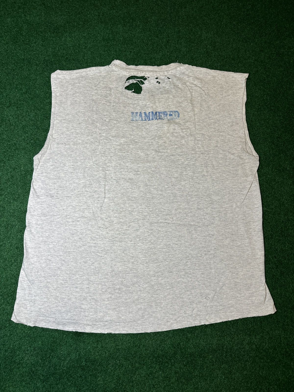 Anvil × Band Tees × Vintage Vtg 90s The Offspring Hammer RARE Cutoff Distressed T Shirt Size US XL / EU 56 / 4 - 3 Thumbnail