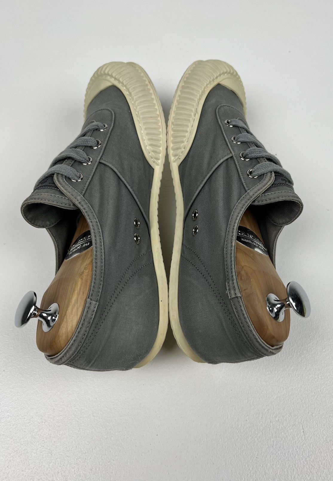 Prada PRADA Sneakers Low-Top Shoes Denim Rubber Logo Gray Wmn’s Size US 9 / IT 39 - 9 Thumbnail