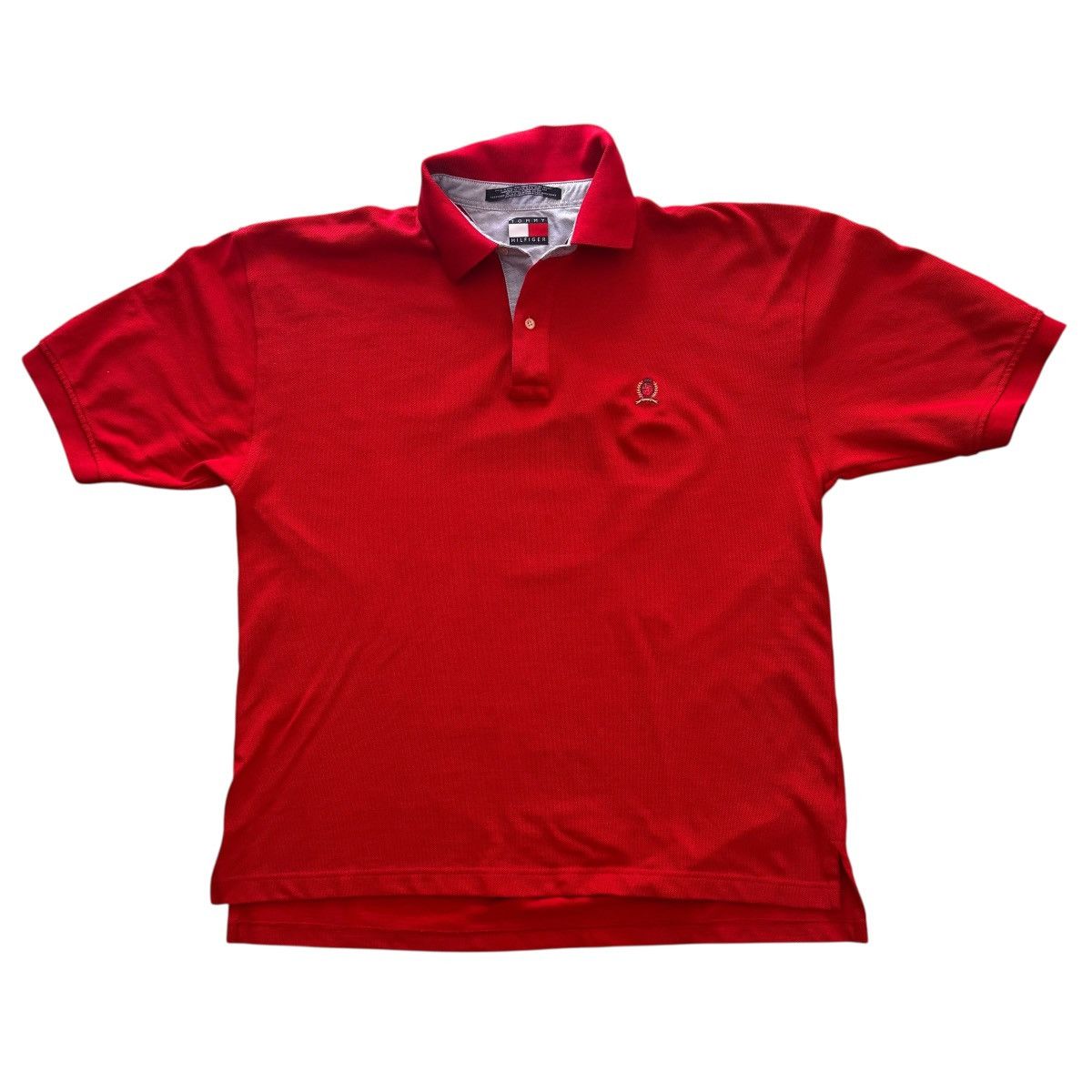 Tommy Hilfiger Vintage Tommy Hilfiger Polo Shirt Big Logo Lion Chest Sz XL Size US XL / EU 56 / 4 - 1 Thumbnail