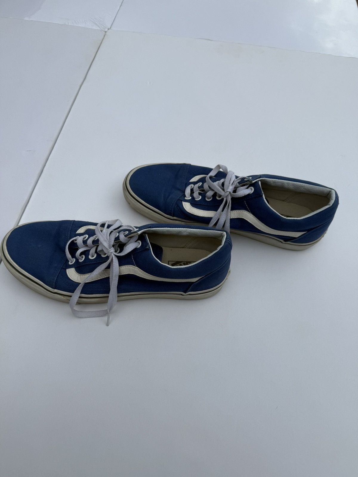 Vans Vans Old Skool Low Top Sneakers Blue White Men’s Size 12 Size US 12 / EU 45 - 4 Thumbnail