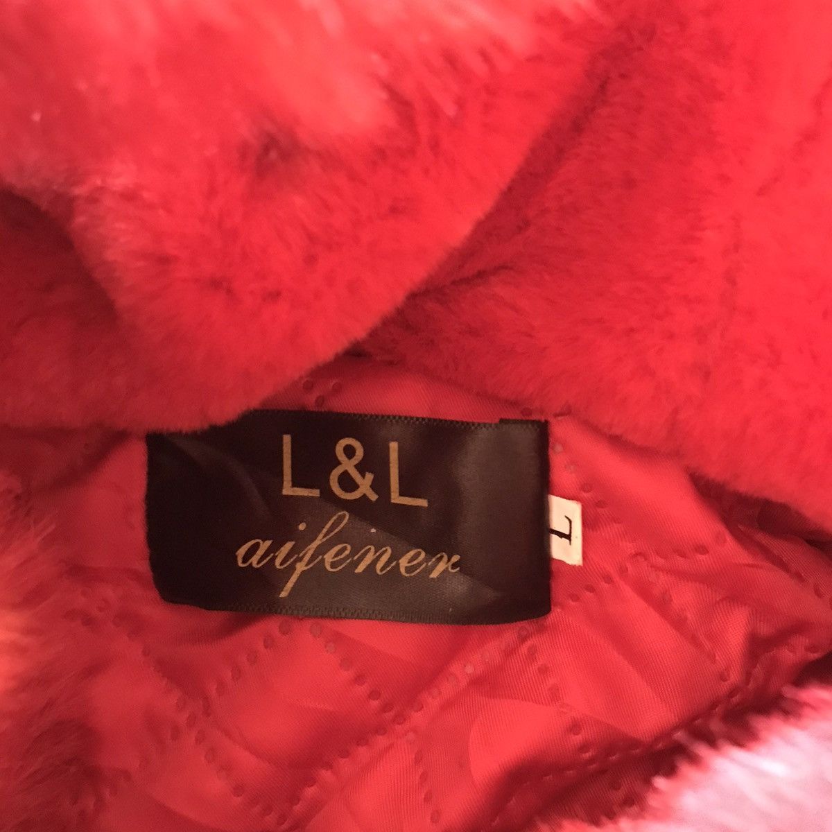 Beauty Beast × Japanese Brand L& L aifenex Faux Fur Jacket Red Color Fur Jacket Size M / US 6-8 / IT 42-44 - 13 Thumbnail