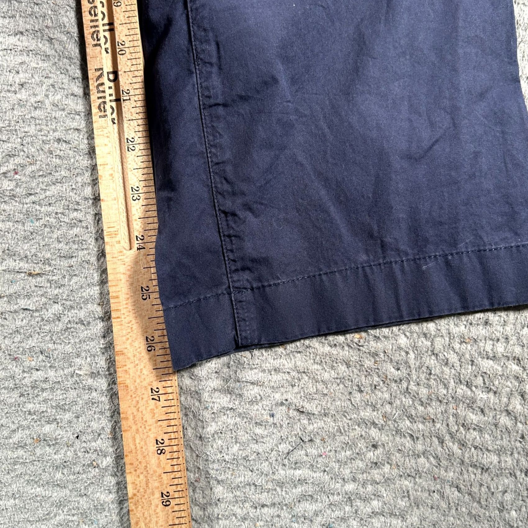 Carolina Herrera Carolina Herrera Pants 32x26 Navy Chino Straight Leg Mid Rise Cotton Blend Men Pants Size US 34 / EU 50 - 7 Thumbnail