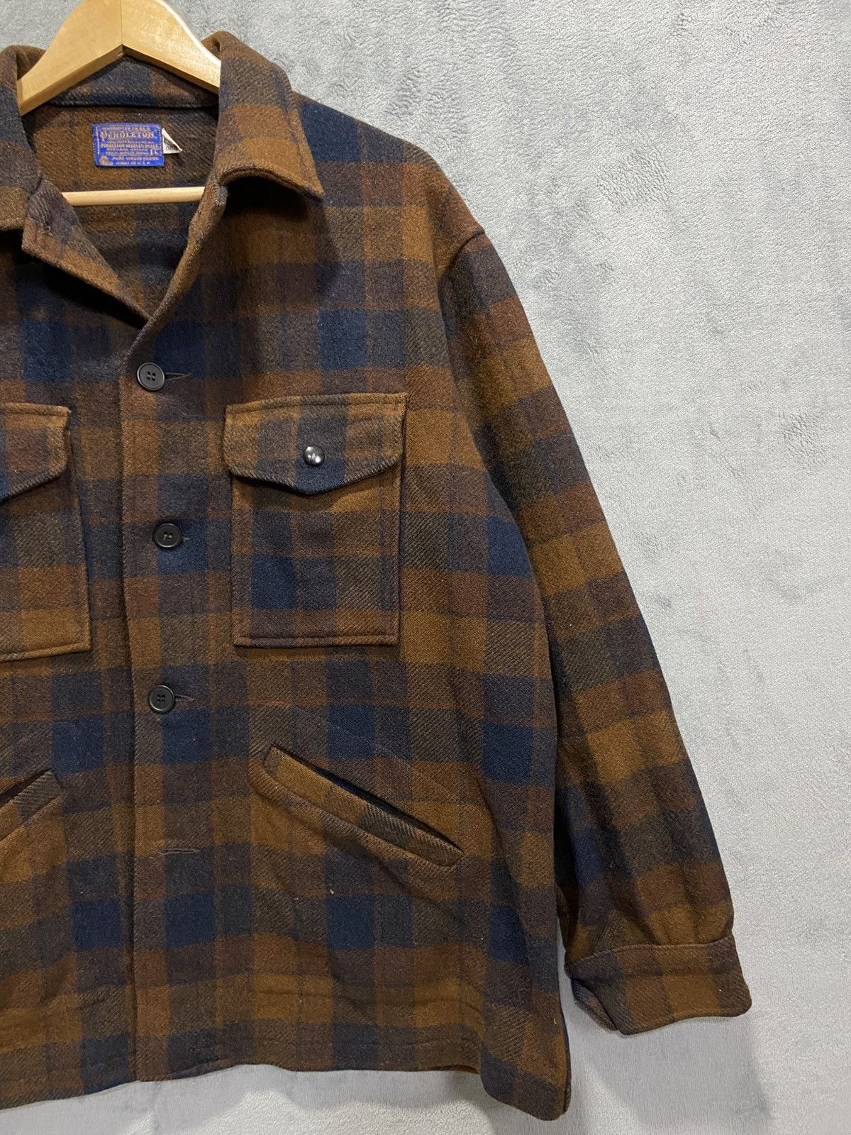 Pendleton Vintage 90’s Pendleton Virgin Wool Plaid Jacket Size US L / EU 52-54 / 3 - 6 Thumbnail