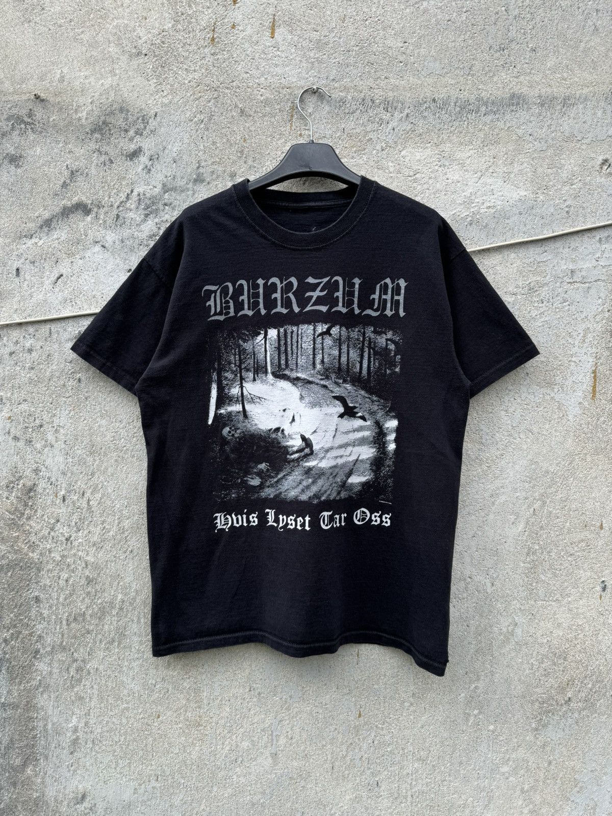 Band Tees 00s Burzum Hvis Lyset Tar Oss Dark Metal Tee Cradle of Filth Size US M / EU 48-50 / 2 - 1 Thumbnail