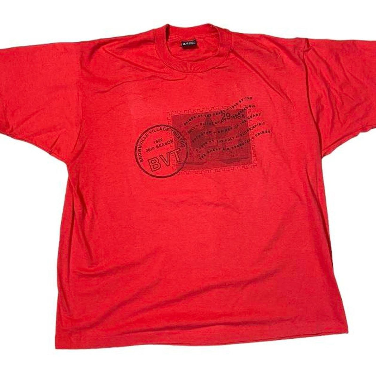 Other 90s red single stitch tee brownville Size US XXL / EU 58 / 5 - 1 Thumbnail