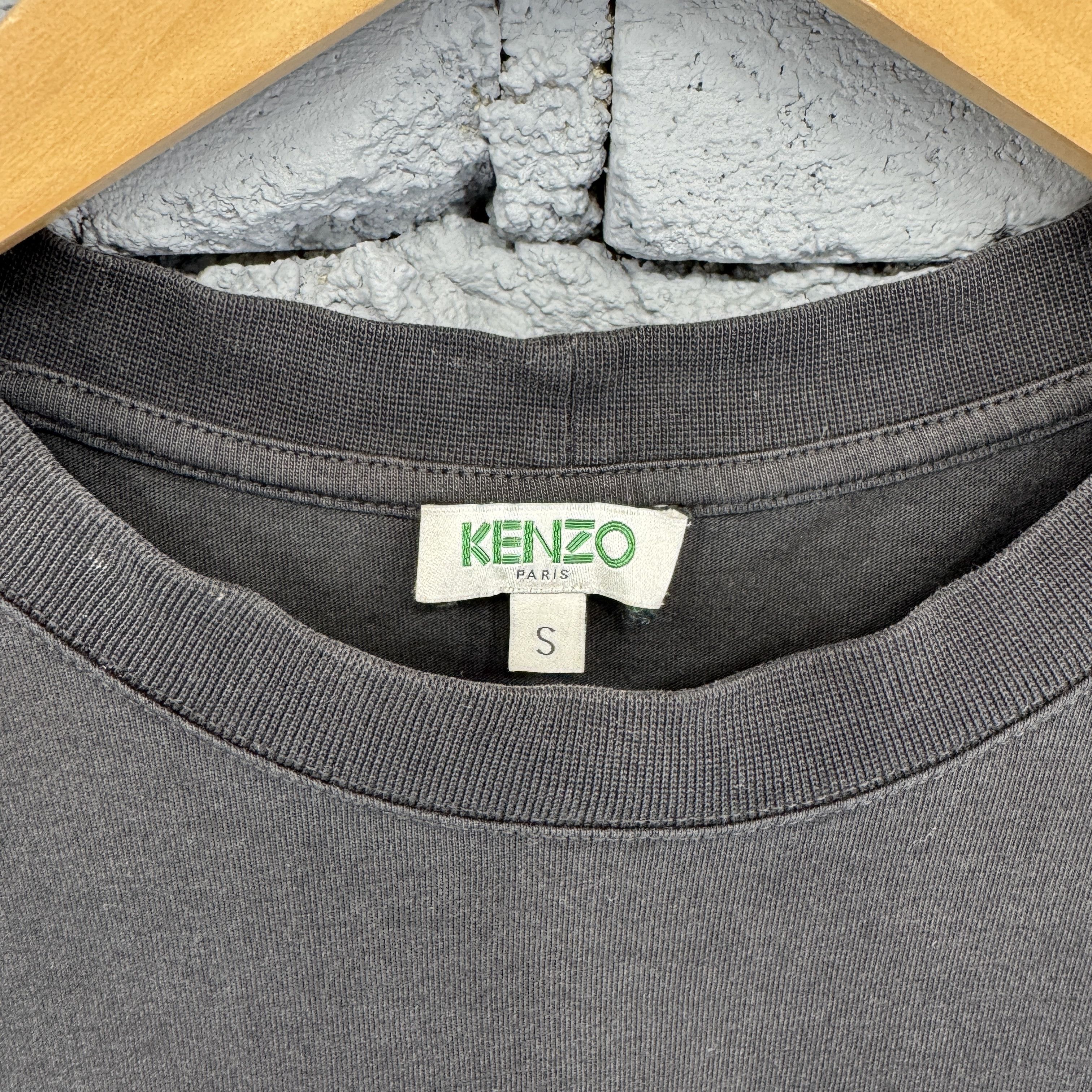 Kenzo Kenzo Blue Yellow Tiger Black Sunfaded Tshirt Streetwear Size US S / EU 44-46 / 1 - 5 Thumbnail