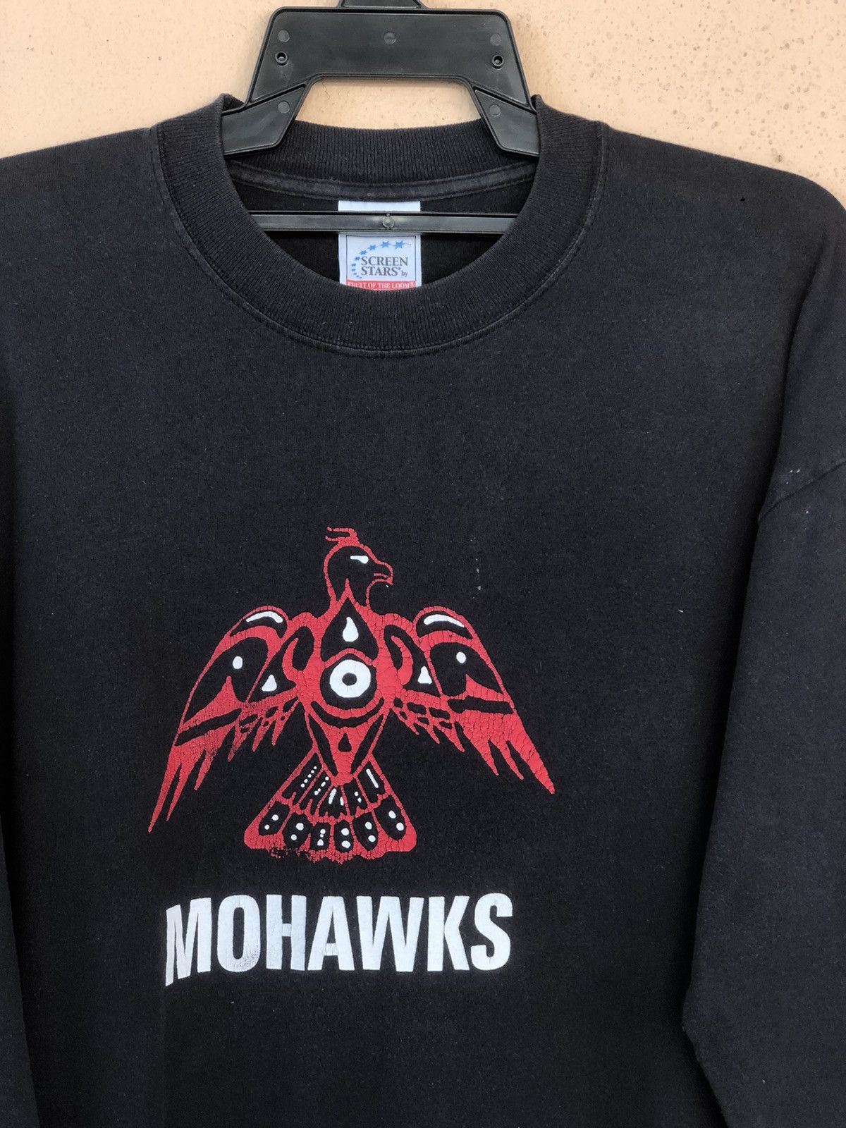 Vintage Vintage MOHAWK Tribal Red Eagle Ancient Art Shirt Size US L / EU 52-54 / 3 - 3 Thumbnail