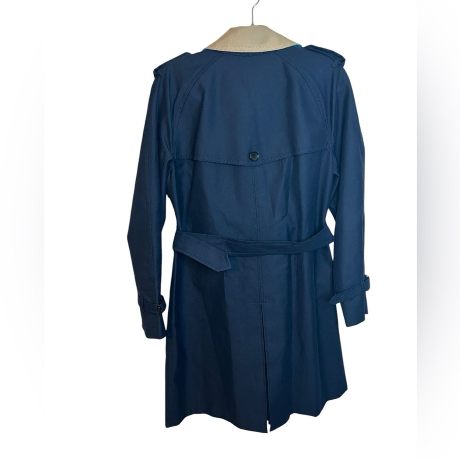 Coach Coach Navy Blue Double Breasted Trench Coat Size L / US 10 / IT 46 - 2 Thumbnail
