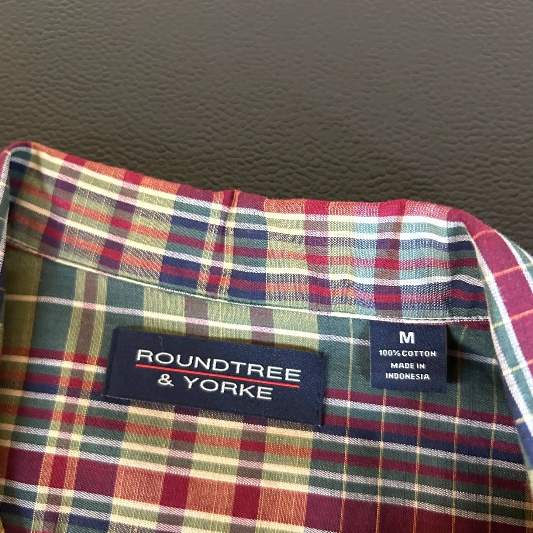 Roundtree & Yorke Roundtree & Yorke Plaid Shirt Short Sleeve Button Up Colorful Mens Medium NWT Size US M / EU 48-50 / 2 - 3 Thumbnail