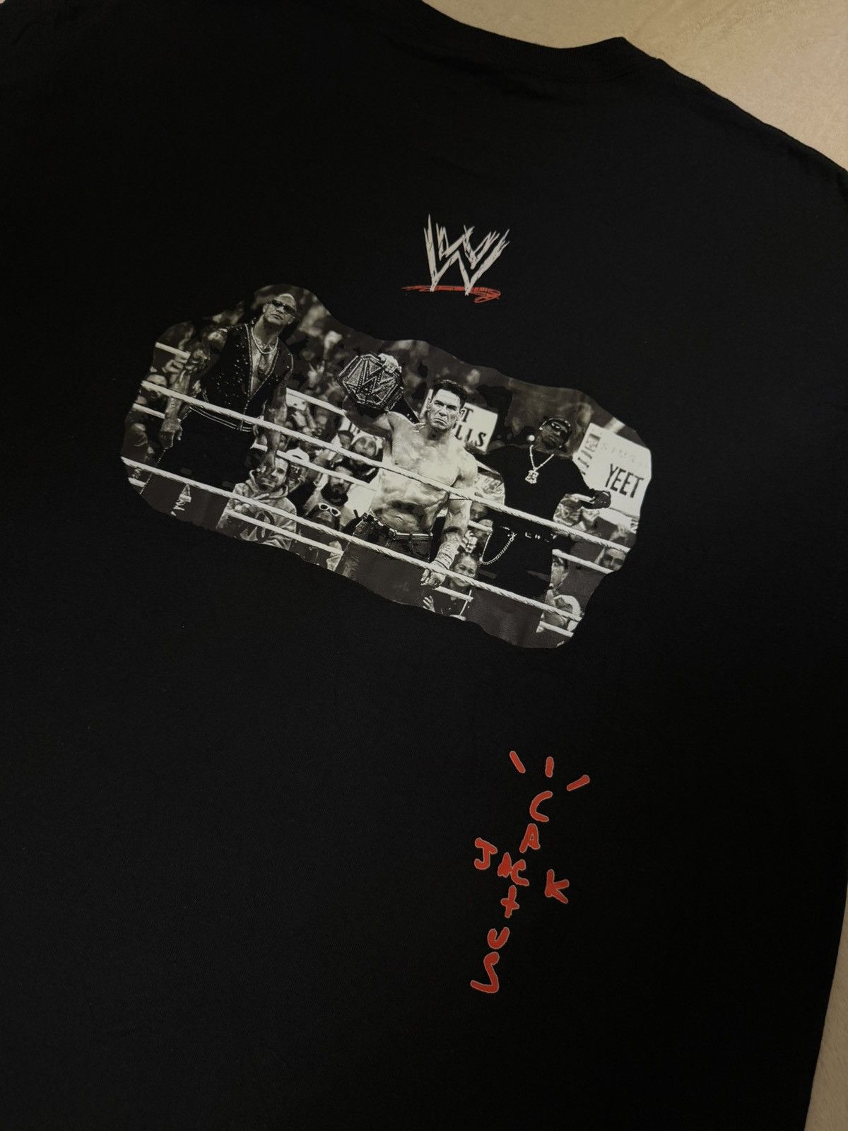 Travis Scott × WWE Travis Scott Cactus Jack T-Shirt Size US L / EU 52-54 / 3 - 5 Thumbnail