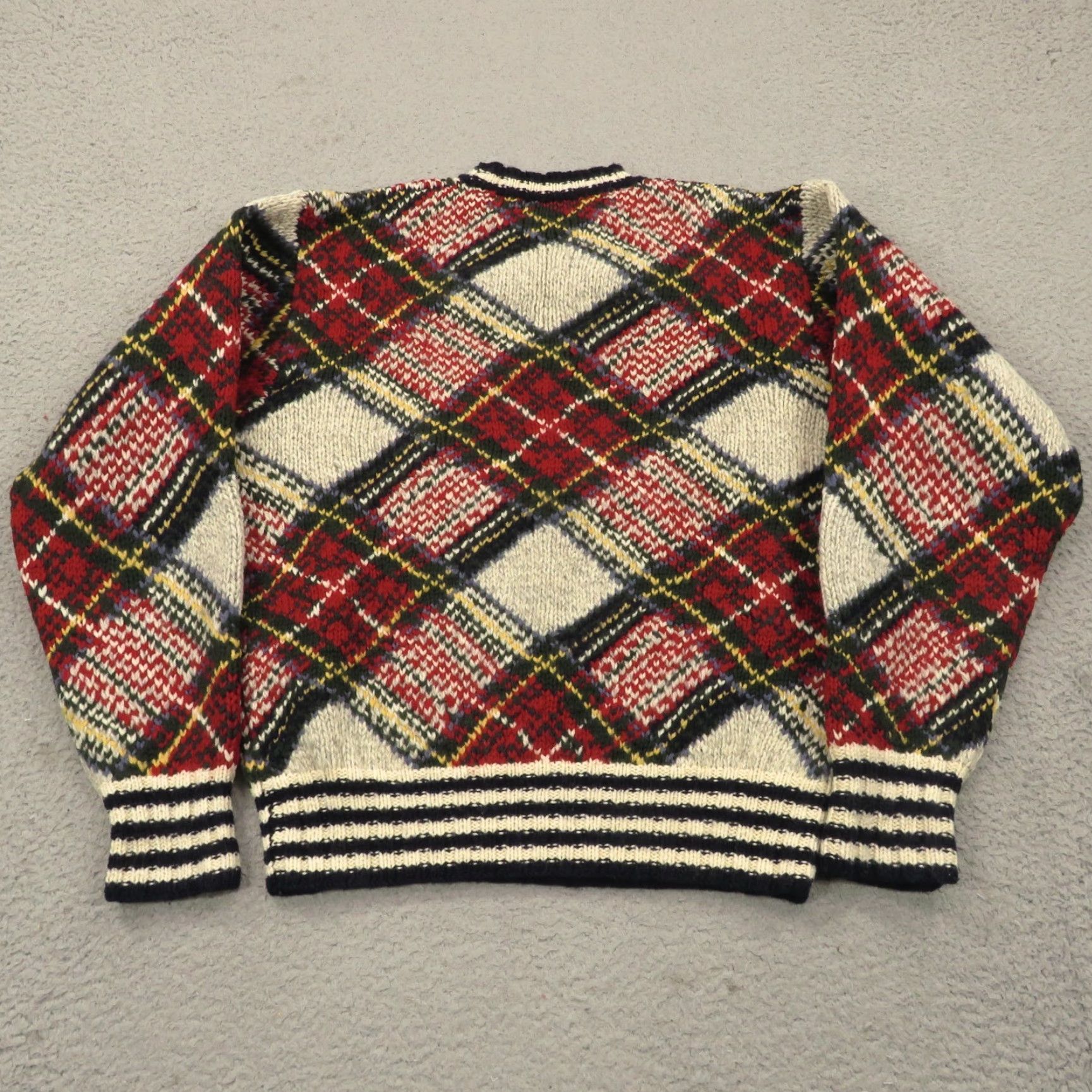 Faconnable VINTAGE Faconnable Sweater Men Wool Birdseye Fisherman Heavy Chunky Jumper Size US S / EU 44-46 / 1 - 7 Thumbnail