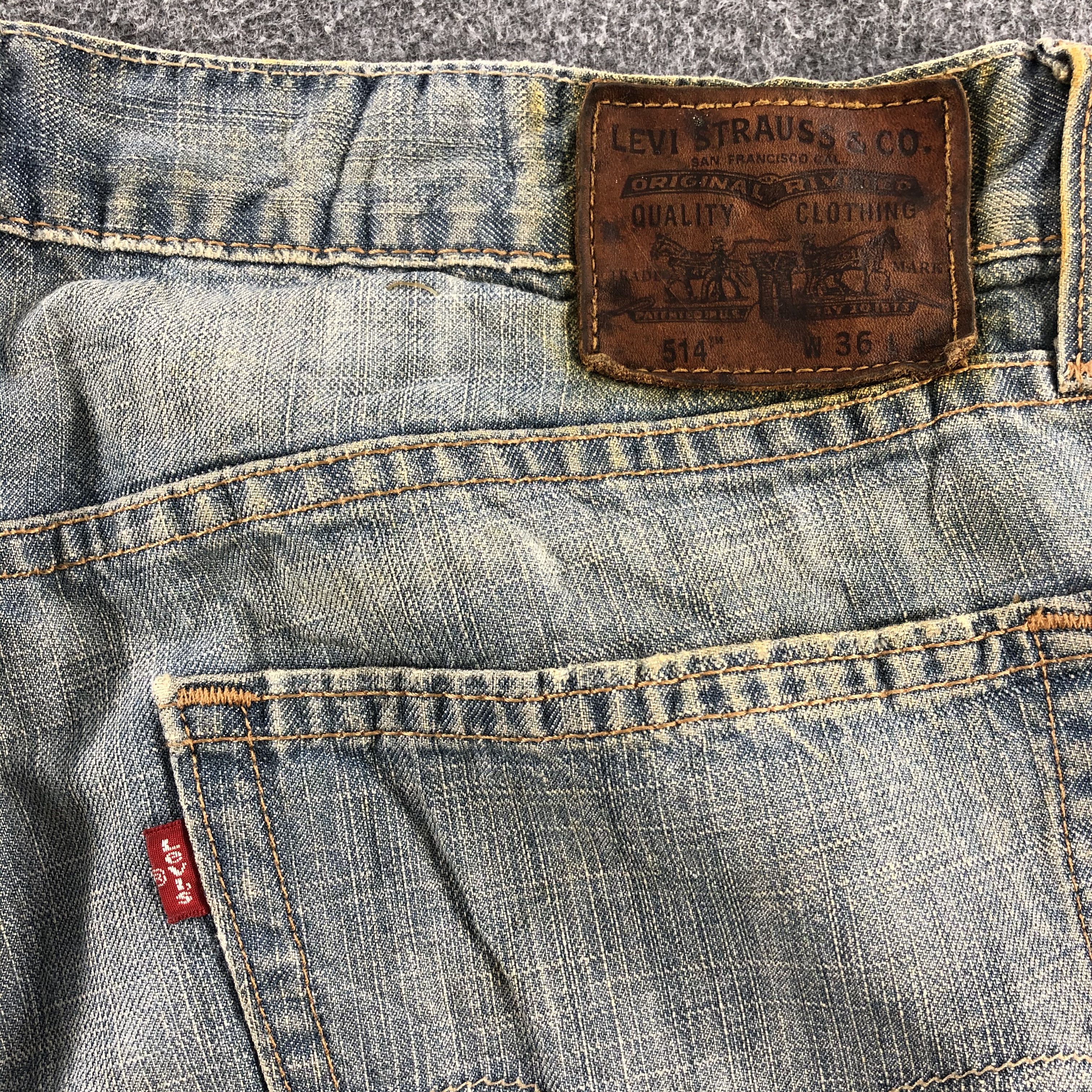 Levi's Light Wash Vintage Levis 514 Jeans-J1281 Size US 37 - 5 Thumbnail