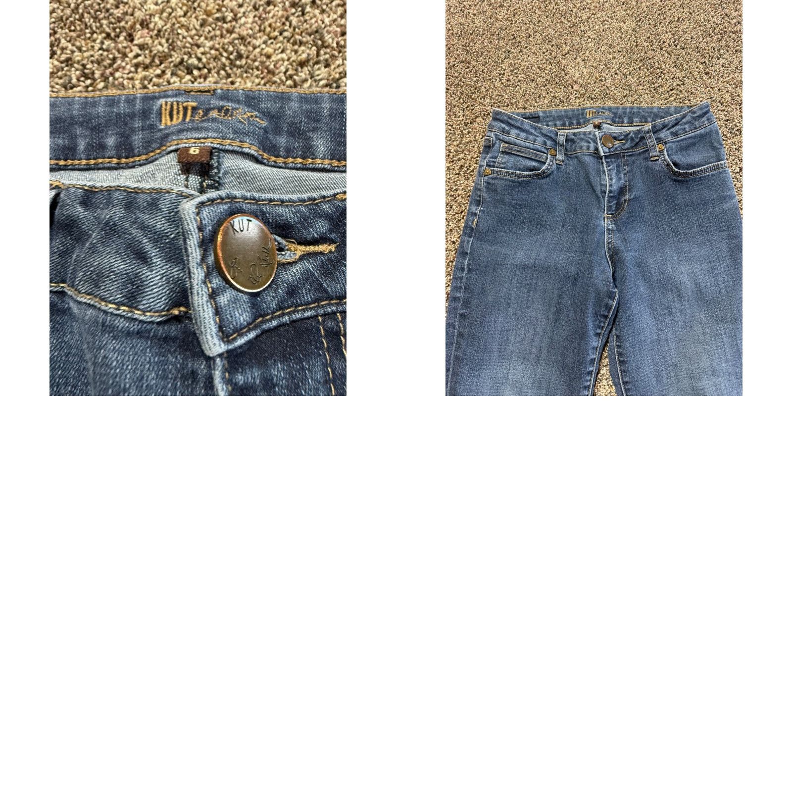 Vintage Kut from the Kloth Jeans Women's Size 6 Blue Denim Skinny Stretch Flex 5-Pocket Design Size 28" / US 6 / IT 42 - 8 Thumbnail