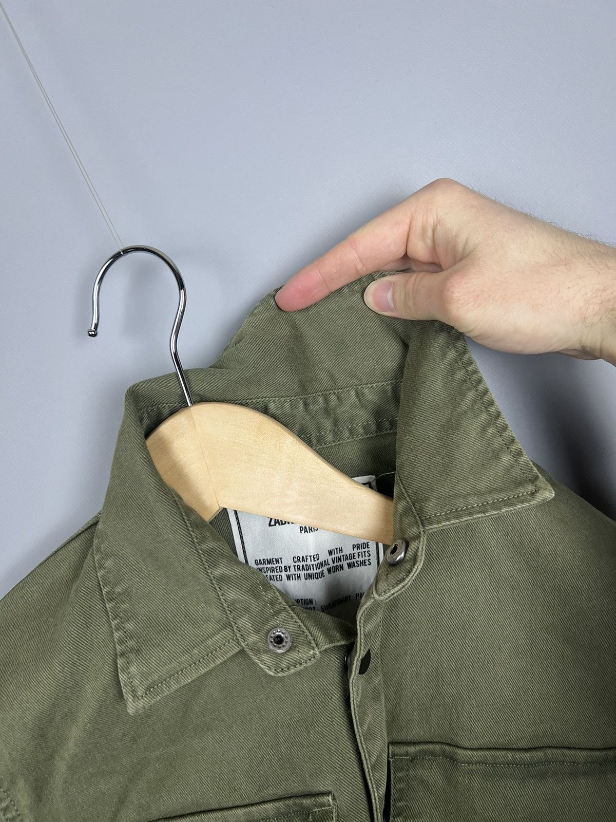 Zadig & Voltaire Zadig & Voltaire Kayak Military Jacket RARE Big Logo Army Size US XS / EU 42 / 0 - 11 Thumbnail