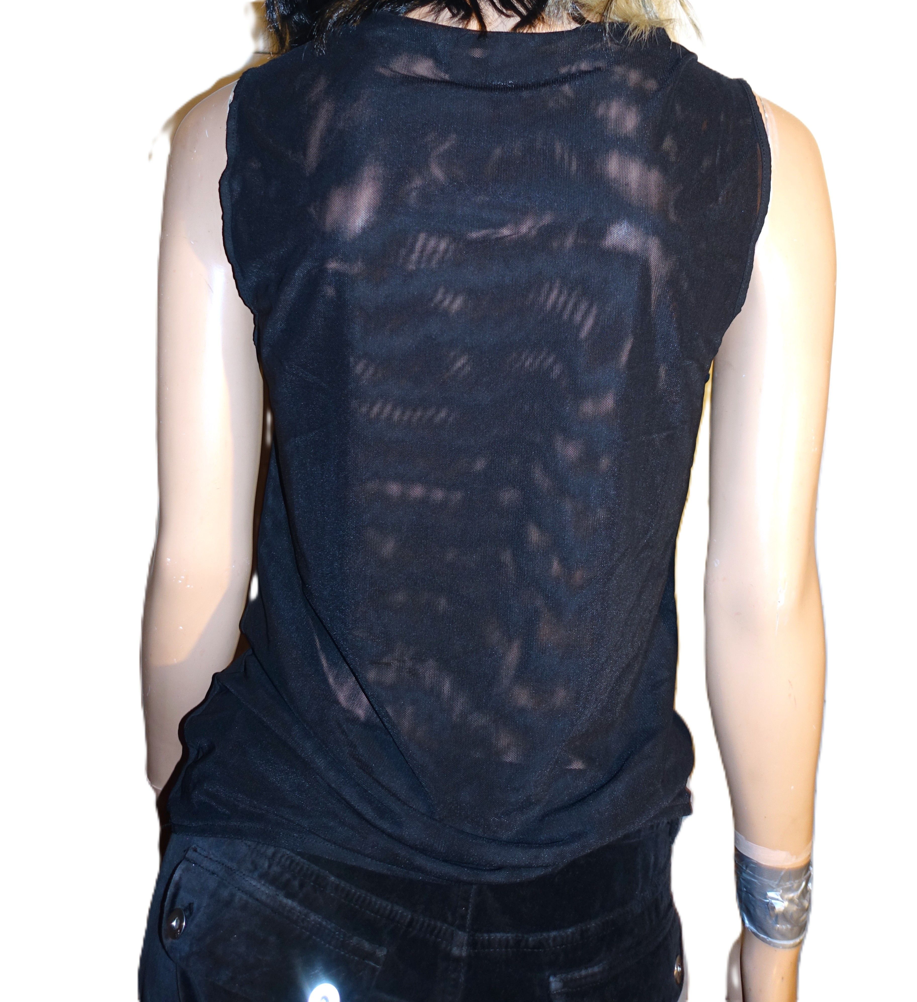 Kenneth Cole Kenneth Cole New York Black Scoop Neck Blouse L Size L / US 10 / IT 46 - 5 Thumbnail