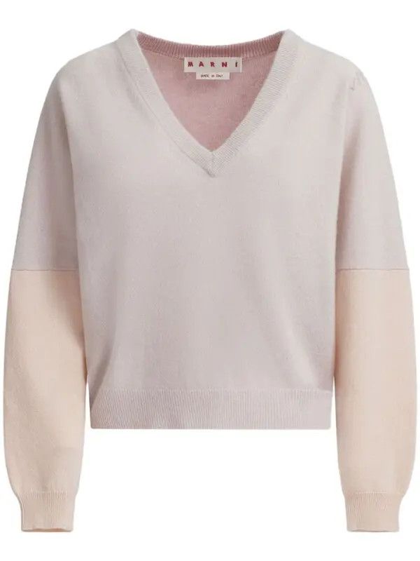Marni o1w1db11125 Combined-Colour Jumper in Pink Size S / US 4 / IT 40 - 1 Thumbnail