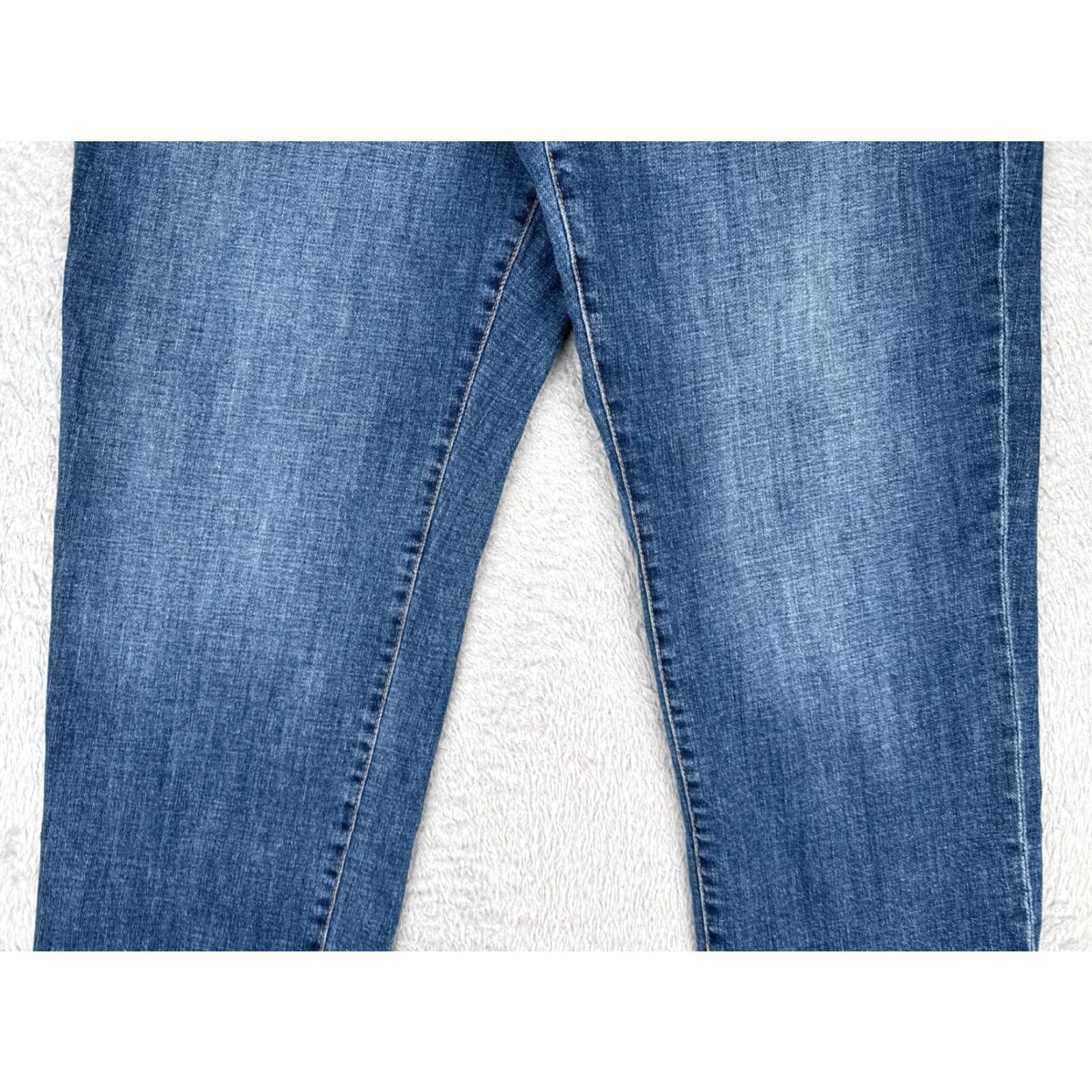 Chaps Chaps Jeans Womens 14 Blue Denim Slim Boyfriend Straight Leg Cotton Blend 34x28 Size 36" / US 14 / IT 50 - 3 Thumbnail