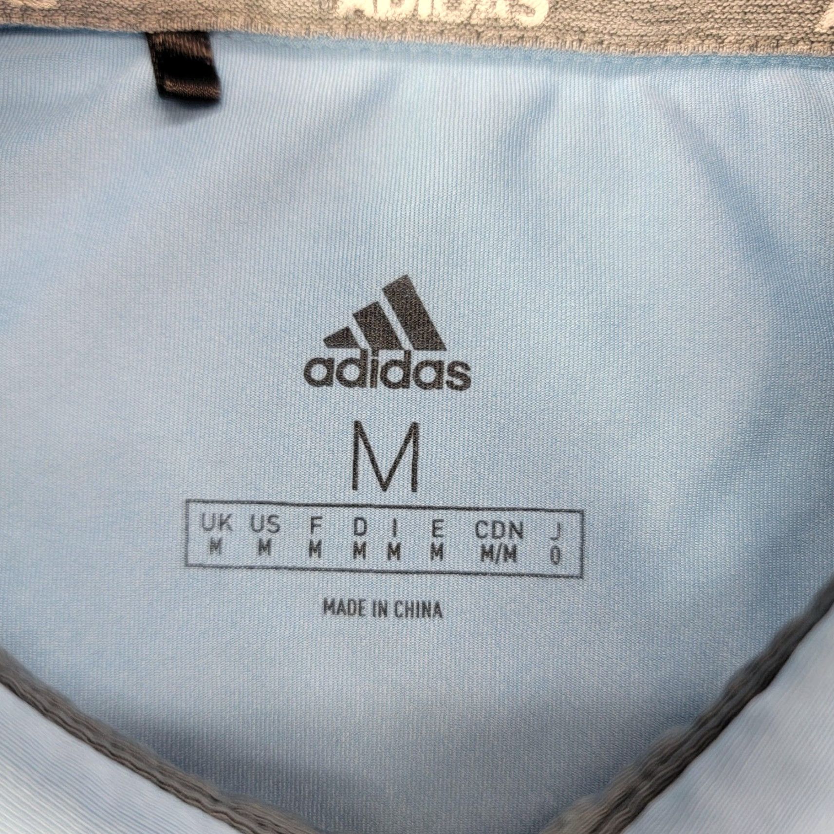 Adidas Adidas Polo Shirt Mens Medium Blue Striped Short Sleeve Golf Athletic Casual Shirt Size US M / EU 48-50 / 2 - 2 Thumbnail