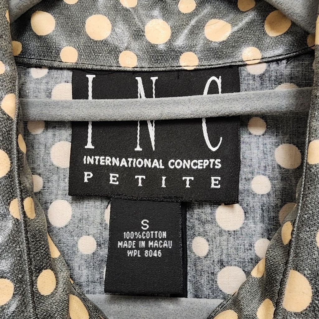 I.N.C EUC INC Polka Dot Raincoat Size S / US 4 / IT 40 - 6 Thumbnail