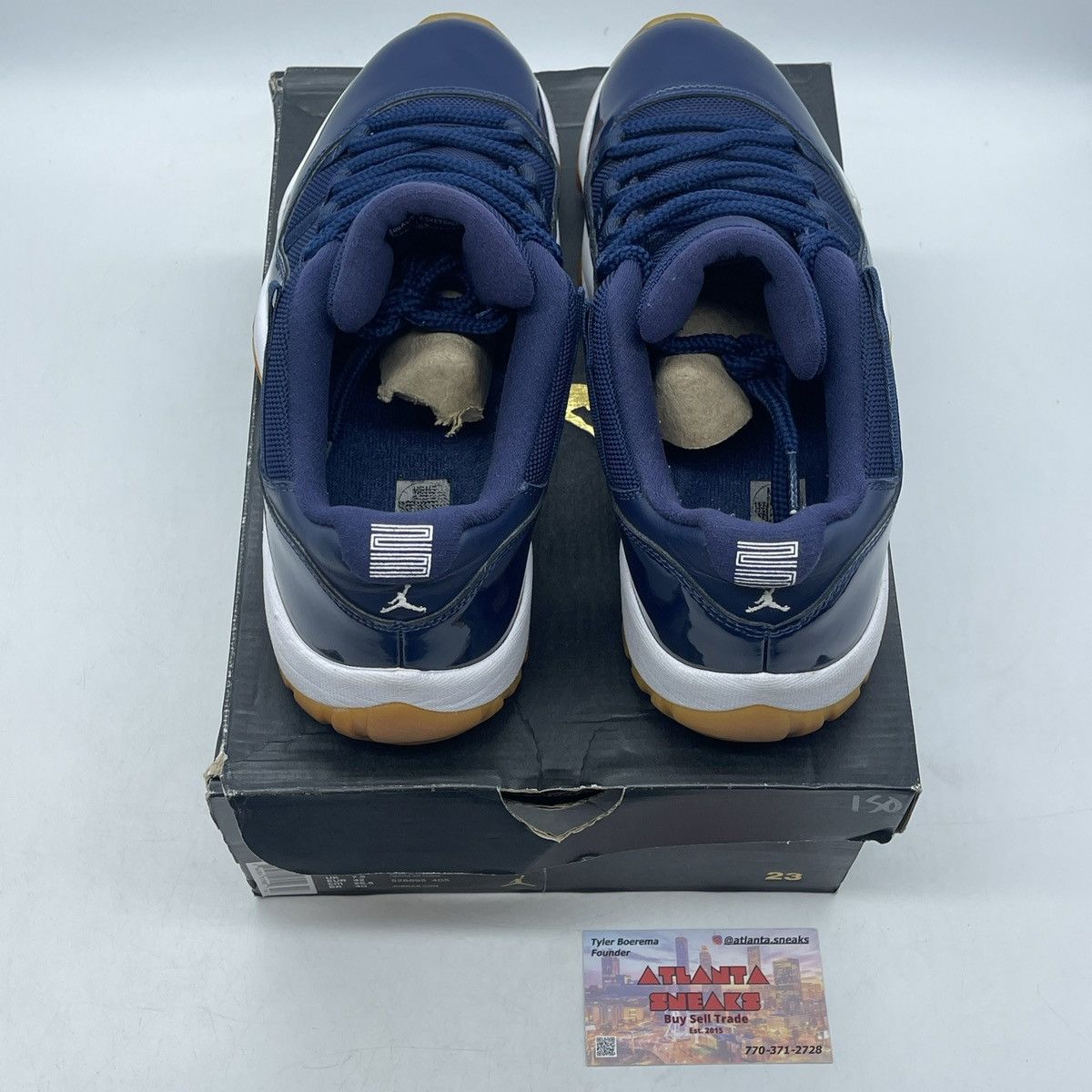 Jordan Brand Air Jordan 11 low navy gum Size US 8.5 / EU 41-42 - 6 Thumbnail