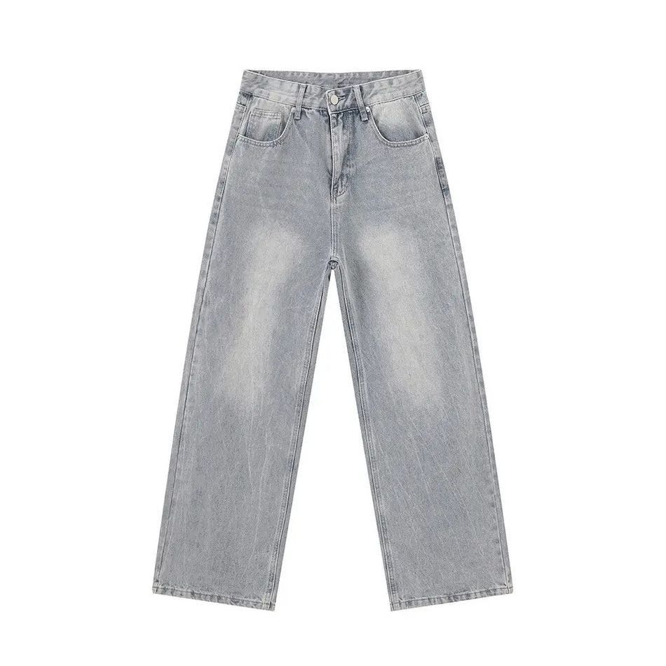 Japanese Brand Retro loose straight leg high street jeans Size US 32 / EU 48 - 5 Thumbnail