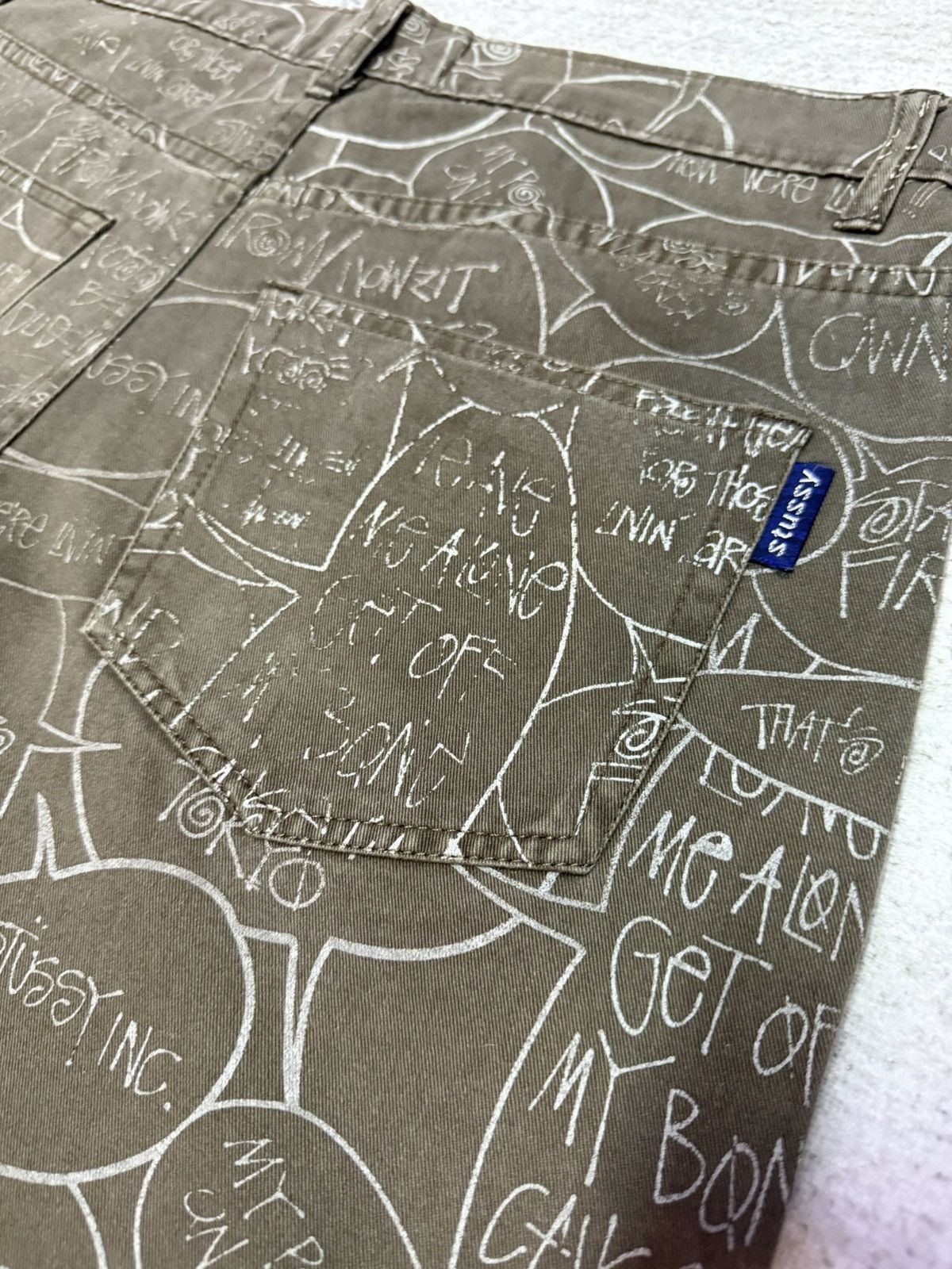 Stussy Extremely Rare Vintage 90s Stussy Speech Bubbles Loose Short Size US 32 / EU 48 - 13 Thumbnail