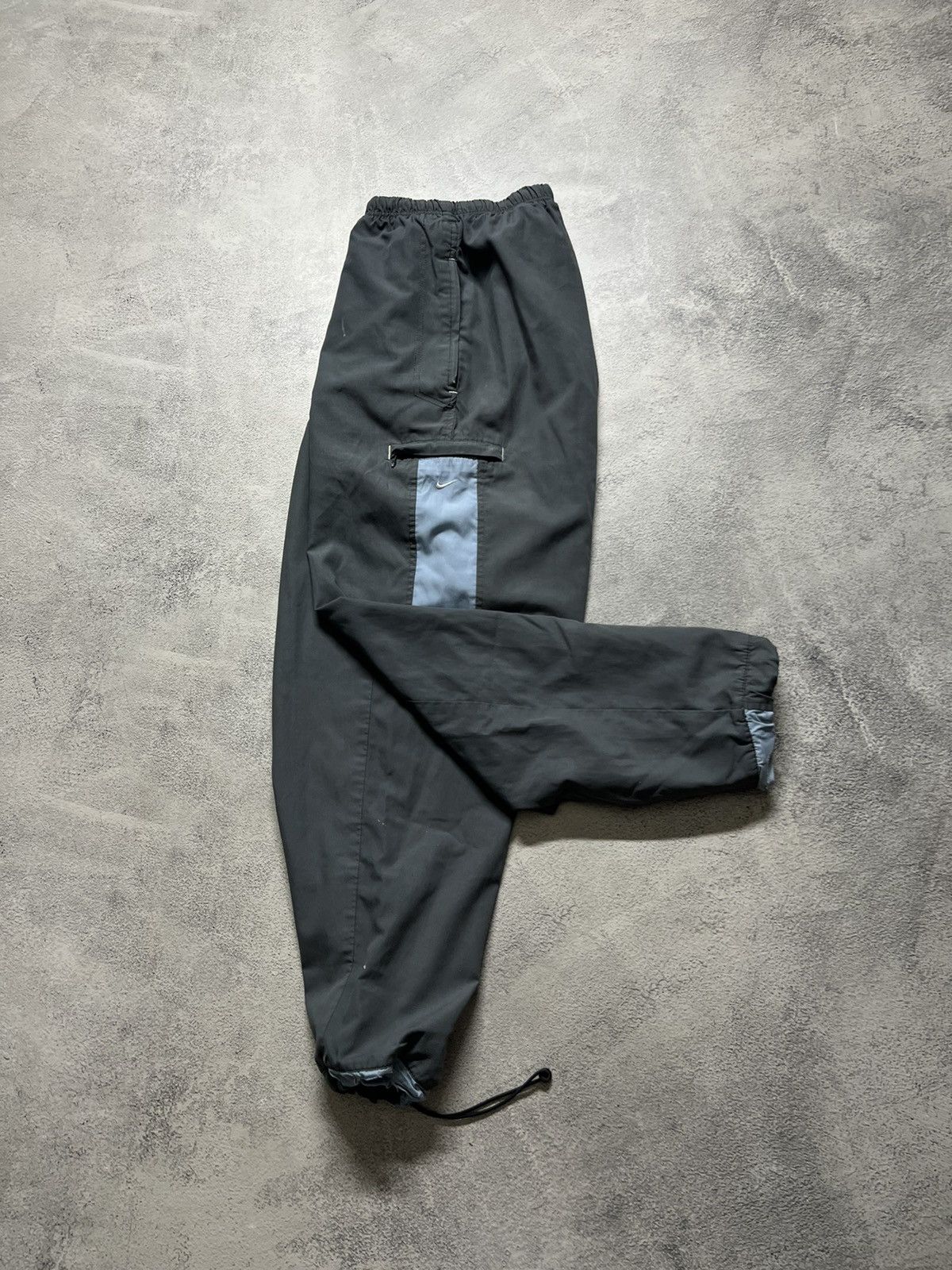Nike × Vintage Vintage Y2K Nike Nylon Mini Swoosh Faded Pants 00’s Size US 32 / EU 48 - 2 Thumbnail