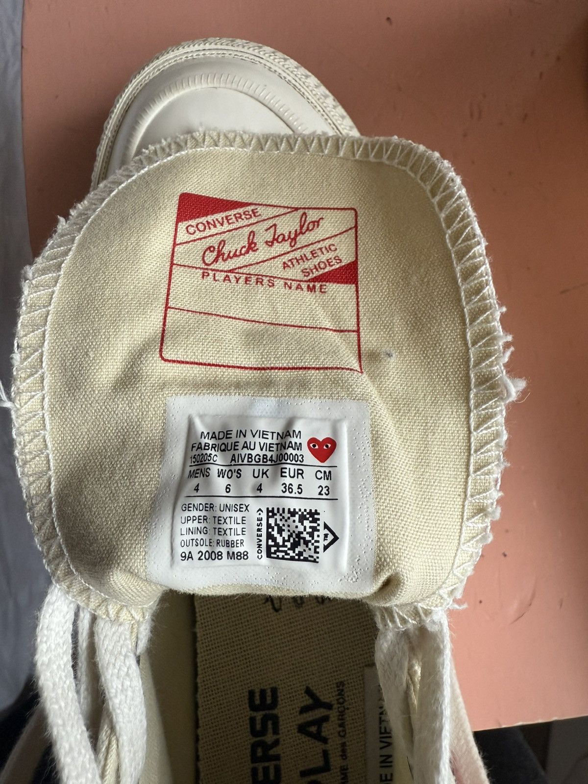 Comme des Garcons PLAY × Converse CDG chucks Size US 6 / IT 36 - 7 Thumbnail