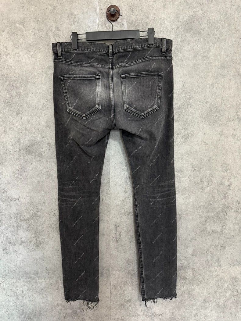 Balenciaga Balenciaga Full Print Bullet Screen Letter Logo Denim Pant Size US 32 / EU 48 - 5 Thumbnail