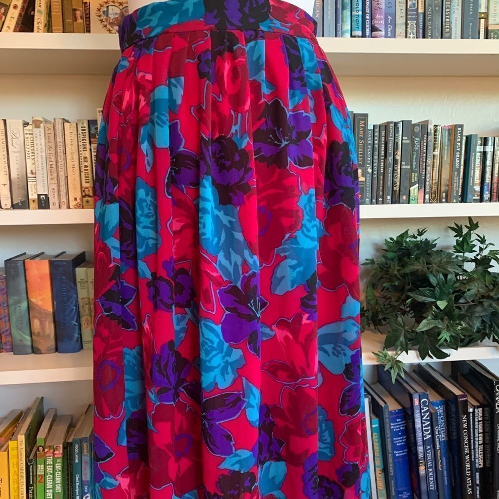 Vintage Vintage Campus Casuals of California Skirt Pleated Fuchsia P Size 28" / US 6 / IT 42 - 4 Thumbnail