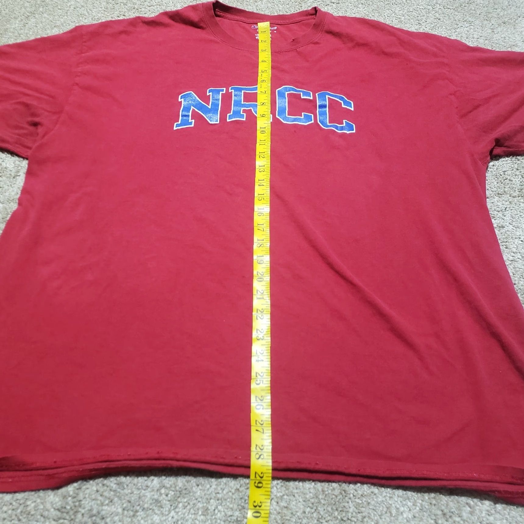 Champion NRCC New River Community College Shirt Red Adult 2XL Mens Size US XXL / EU 58 / 5 - 6 Thumbnail