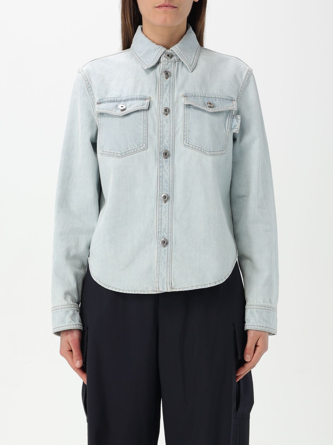 Bottega Veneta Bottega Veneta Shirt Woman Stone Washed Size M / US 6-8 / IT 42-44 - 1 Thumbnail