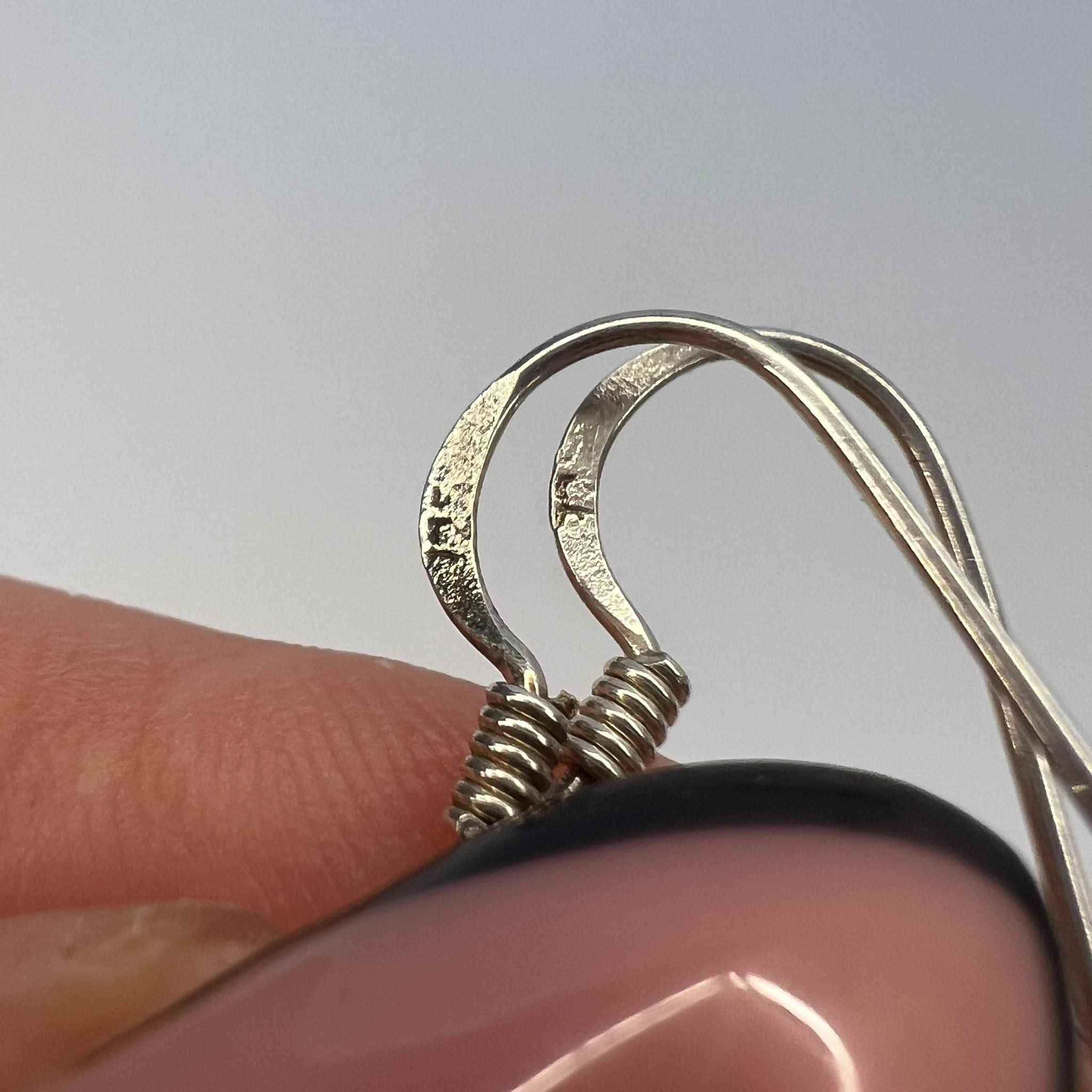 Vintage Vintage Gilt Sterling Silver 925 Earrings Drops Italy Size ONE SIZE - 3 Thumbnail