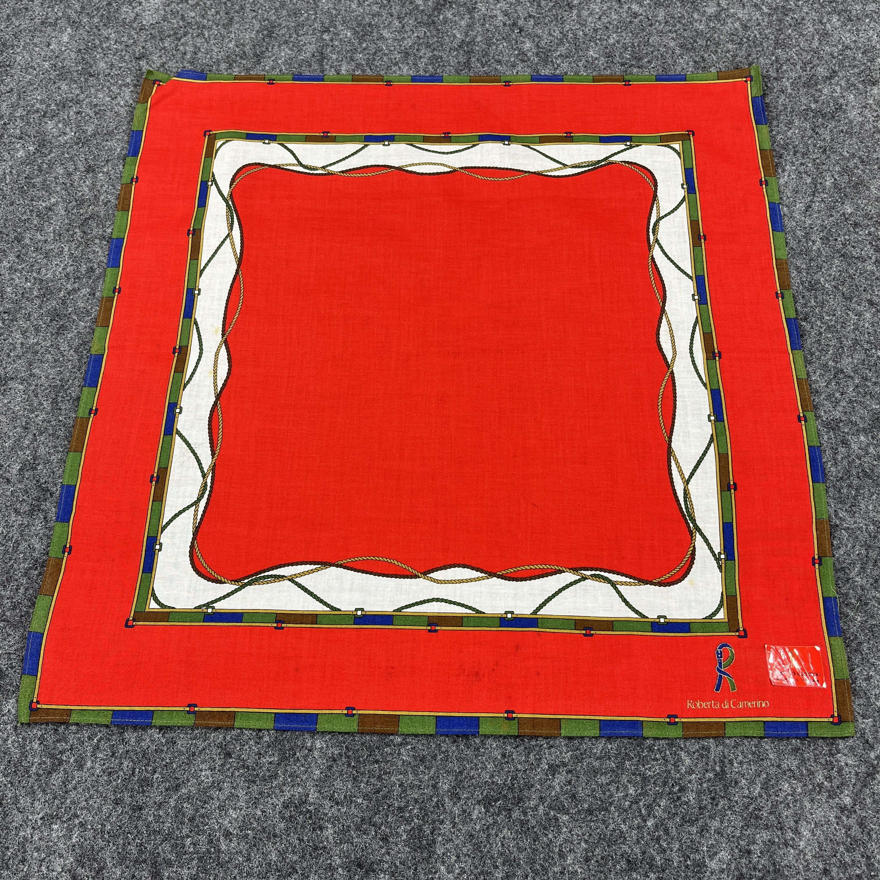 Vintage Roberta Di Camerino Handkerchief / Bandana B332 Size ONE SIZE - 4 Thumbnail