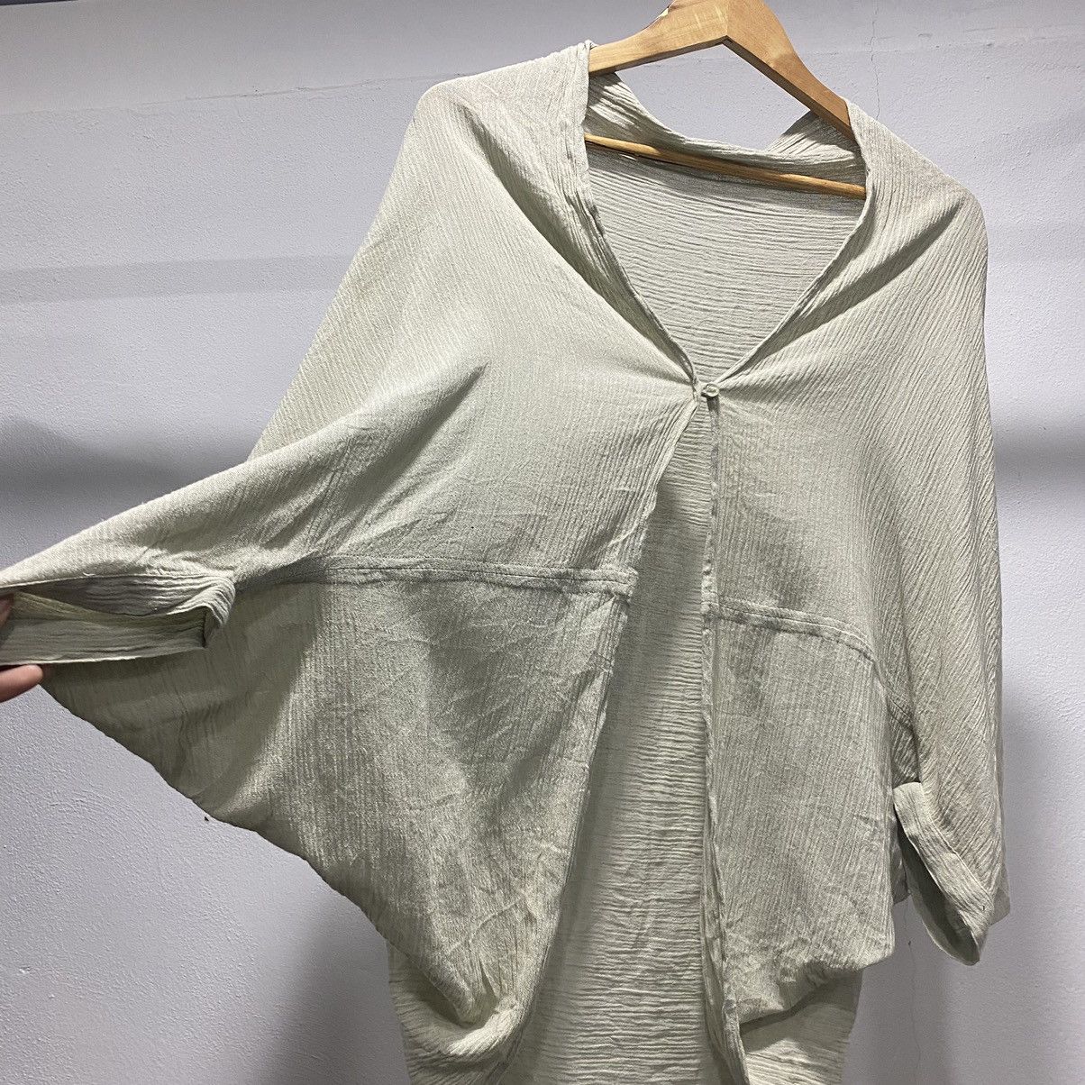 Issey Miyake × Japanese Brand × Vintage 💥Issey Miyake Pleats Please Homme Plisse Style Cardigan 90s Size US M / EU 48-50 / 2 - 6 Thumbnail