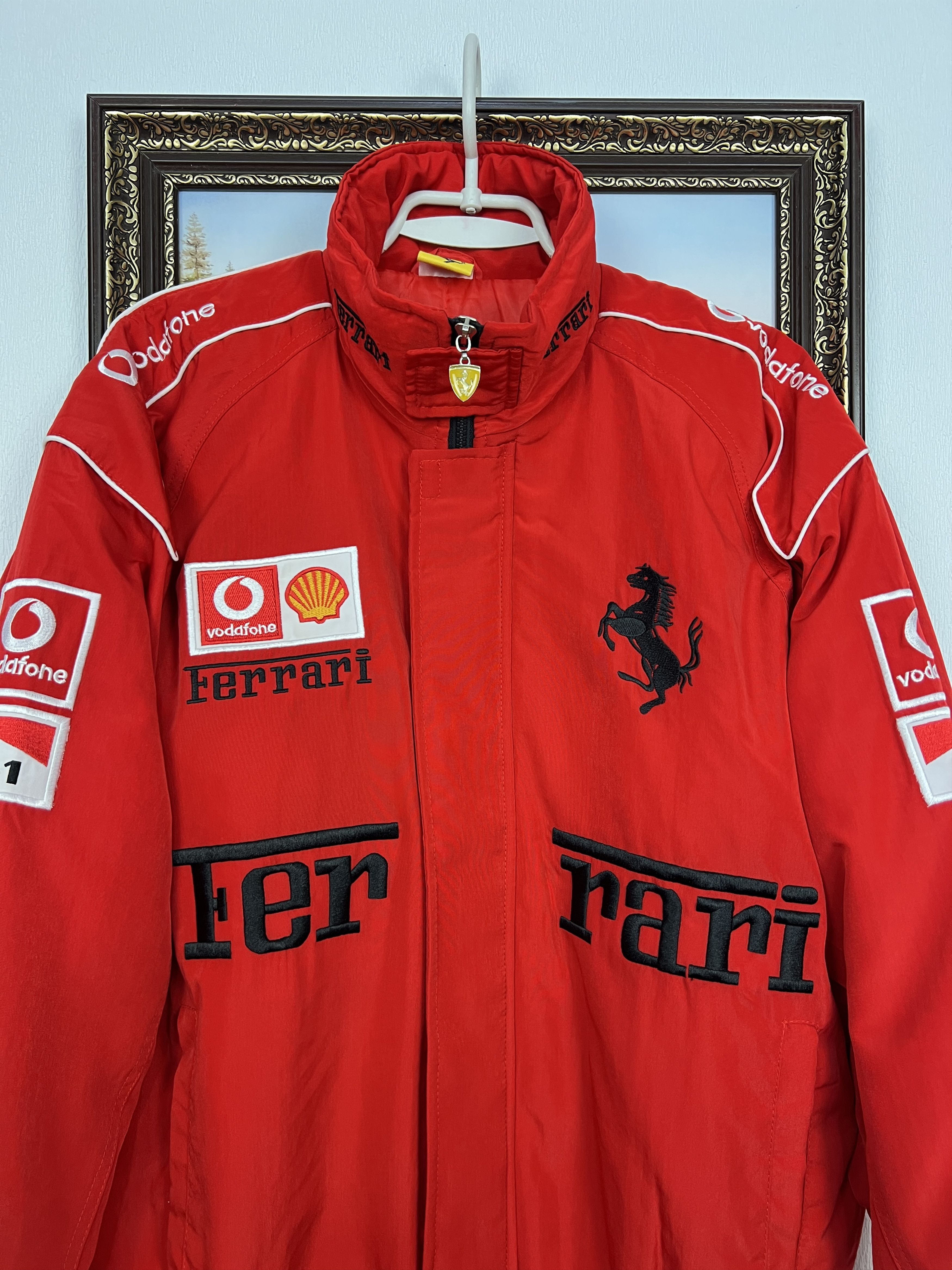 Vintage Vintage Racing Ferrari F-1 Rormula 1 Jacket Red Marlboro Size US L / EU 52-54 / 3 - 2 Thumbnail