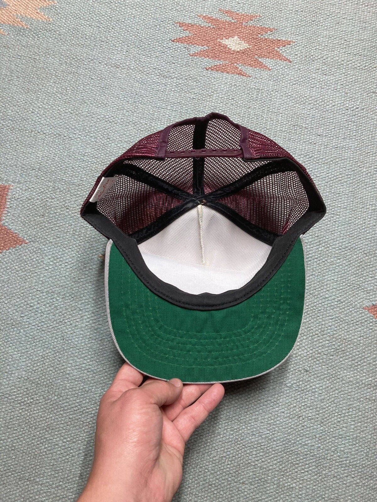 New Era × Vintage VTG 80s trucker hat mesh new era pro design tri tone blank Size ONE SIZE - 5 Thumbnail