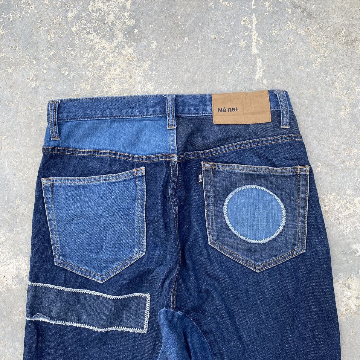 Issey Miyake × Japanese Brand × Ne-Net vintage ne-net patchwork jeans Size US 31 - 16 Thumbnail