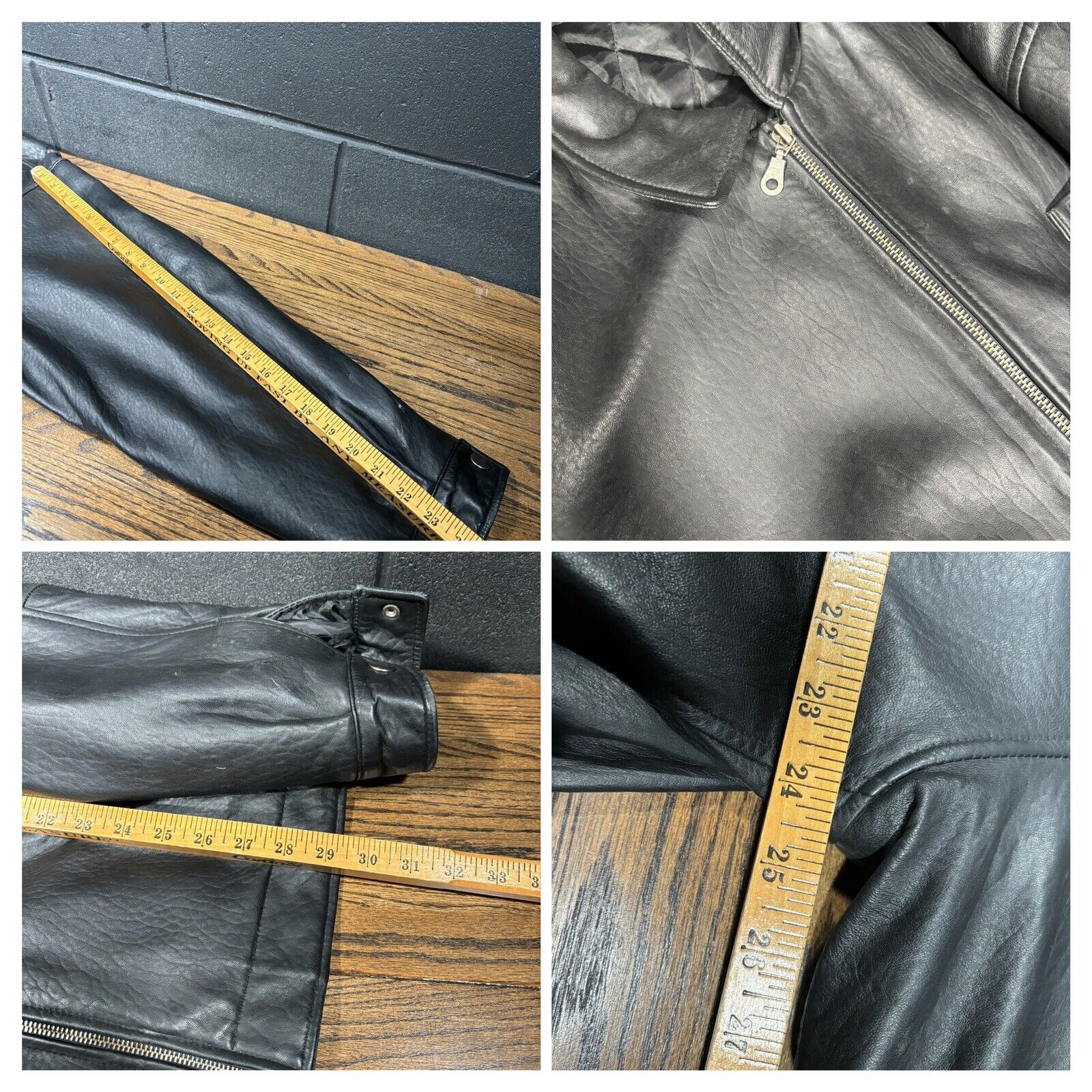 Other Men’s Genuine Leather Jacket Full Zip Black size Large Size US L / EU 52-54 / 3 - 2 Thumbnail
