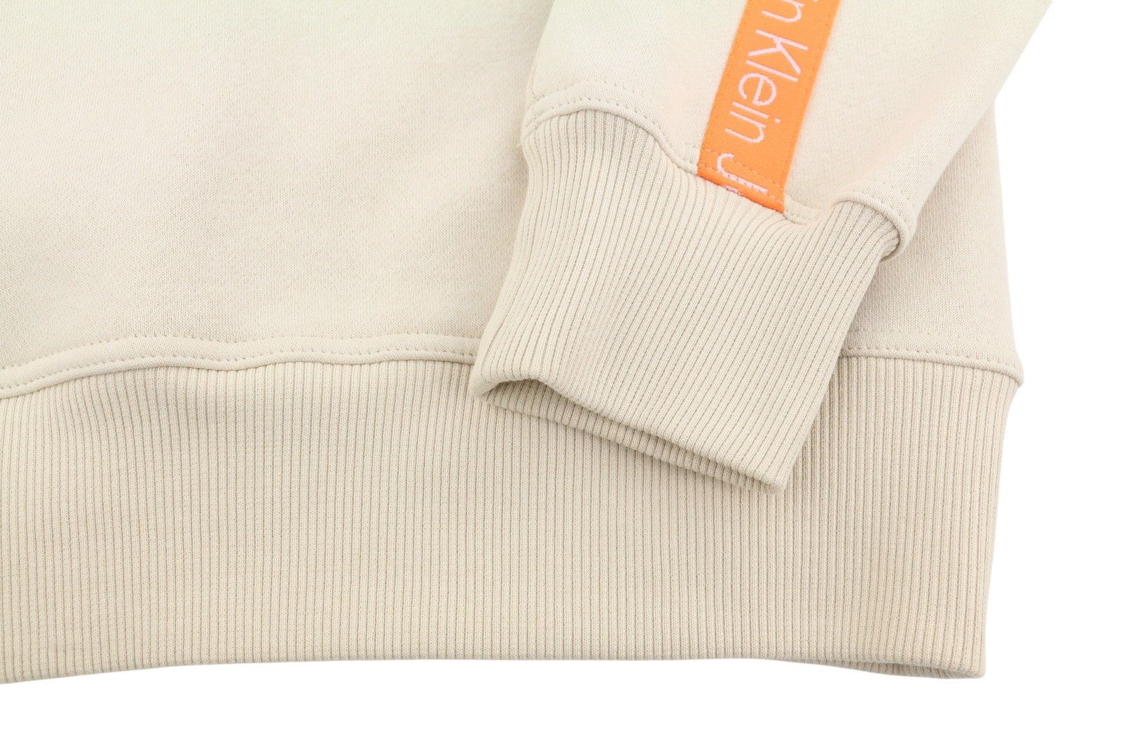Calvin Klein M Classic Beige Logo Pullover Hoodie 87443 Size US M / EU 48-50 / 2 - 6 Thumbnail