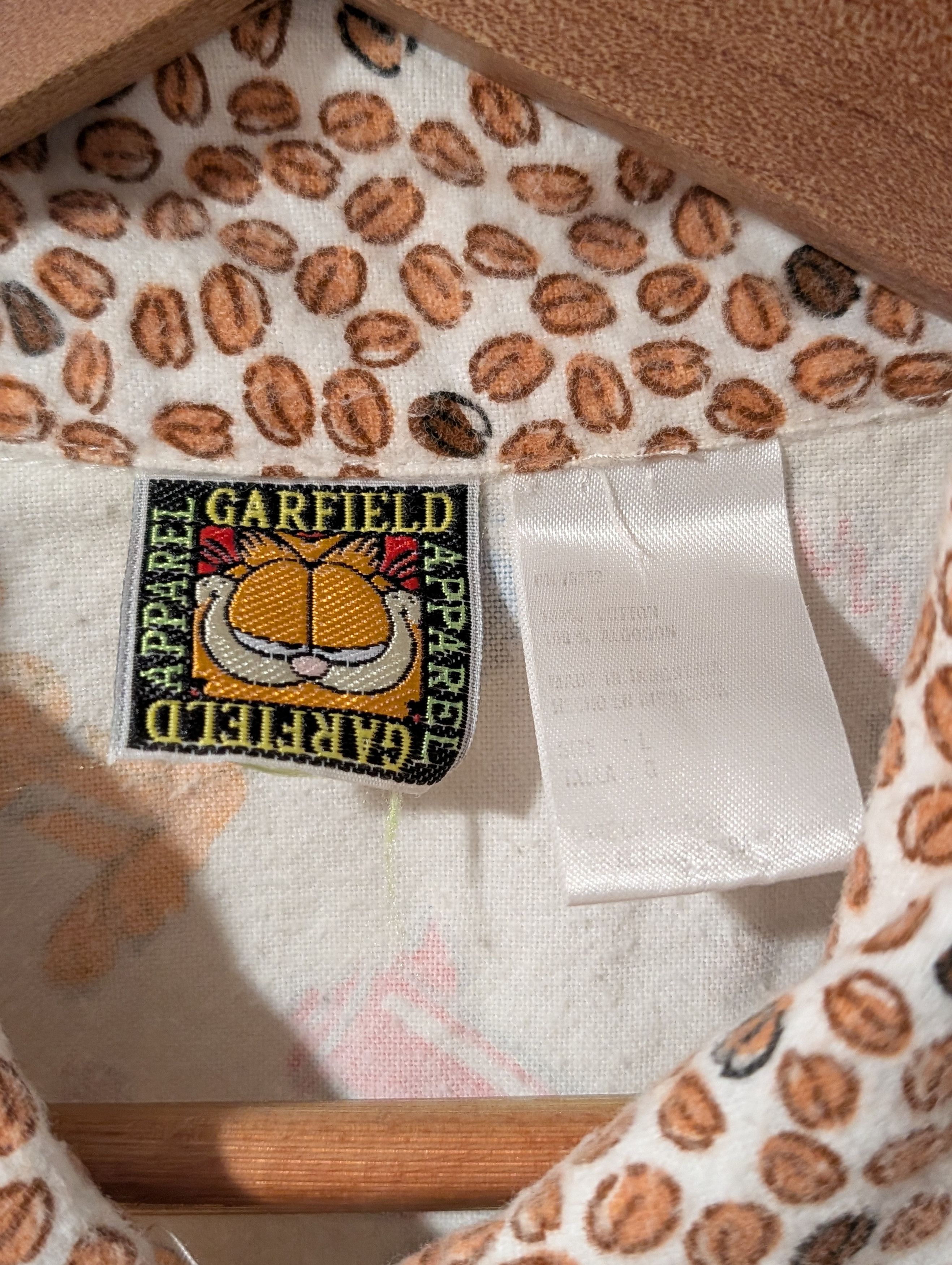 Cartoon Network Vintage 70s 80s Garfield Apparel Coffee Cartoon Sleep Wear Size US L / EU 52-54 / 3 - 2 Thumbnail