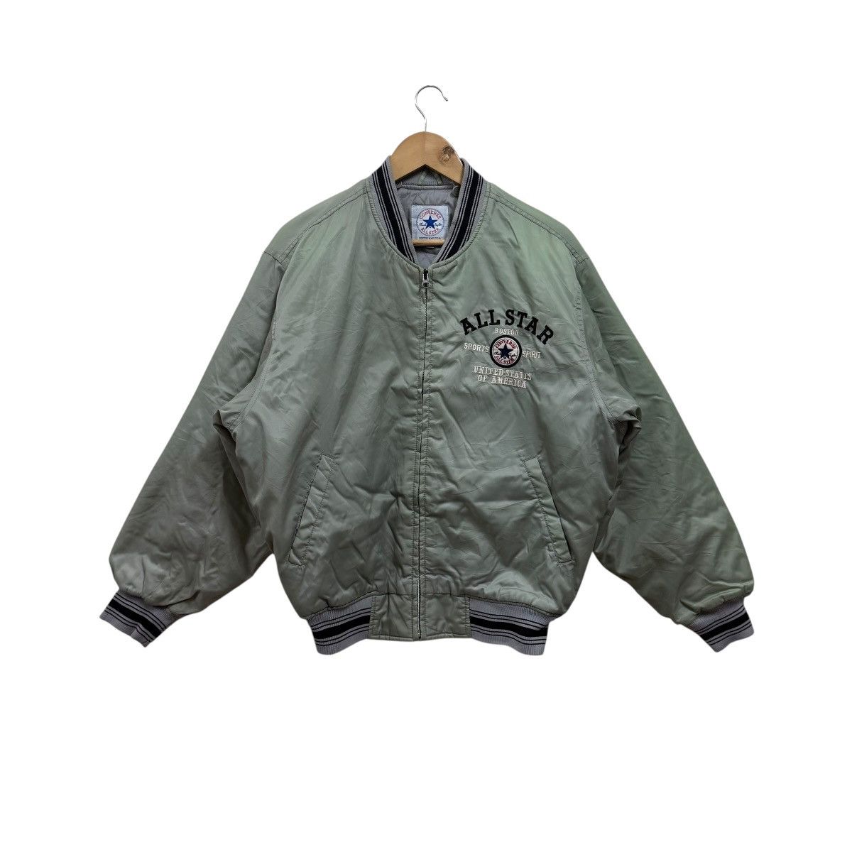 Converse Vintage Converse All Star Chuck Taylor Bomber Jacket Size US XL / EU 56 / 4 - 1 Thumbnail