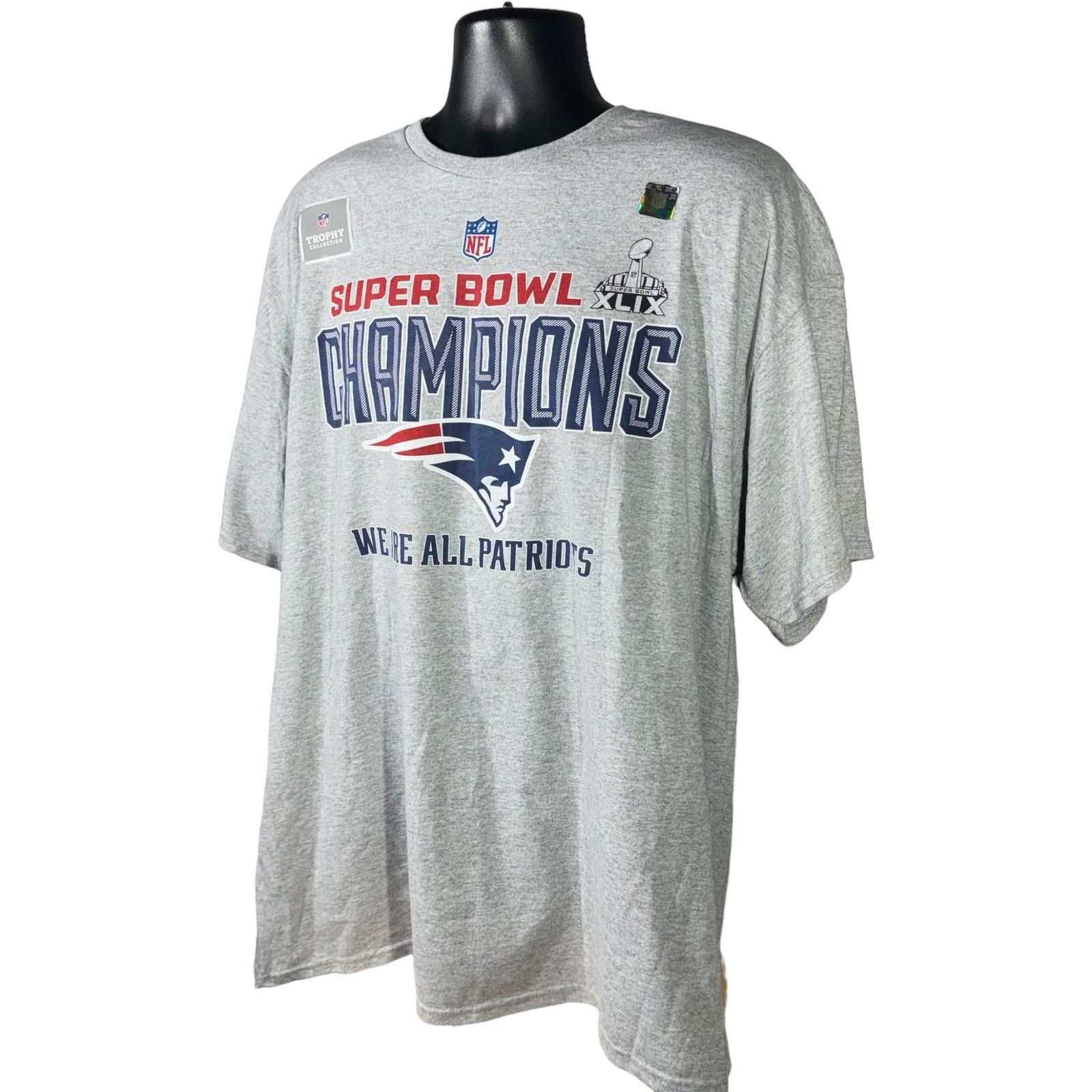 Delta NWT New England Patriots Super Bowl 49 Champions NFL Tee Size US XXL / EU 58 / 5 - 3 Thumbnail