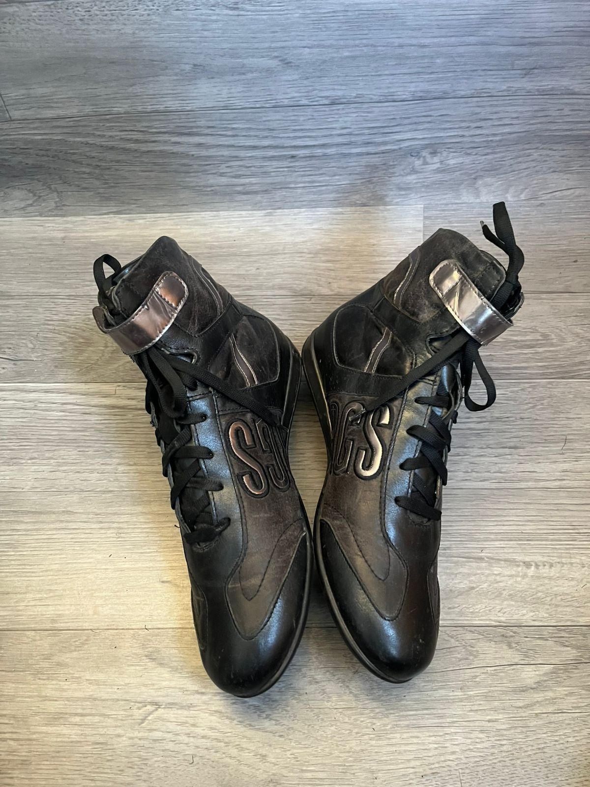Dirk Bikkembergs Dirk Bikkembergs Hi Top Boxing Y2K Boots Sz 39 Size US 6 / EU 39 - 5 Thumbnail