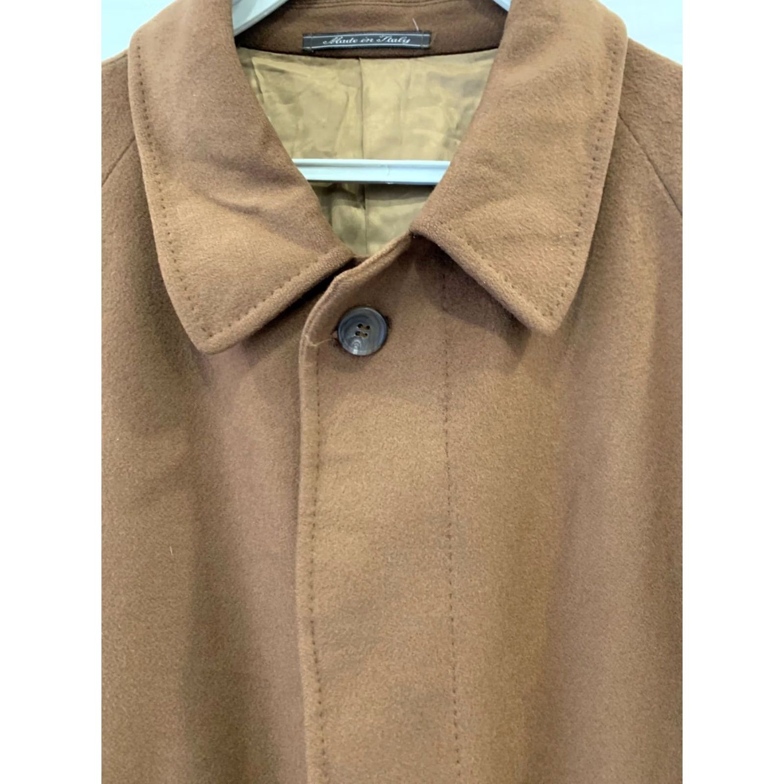 Corneliani Corneliani Linea Sartoria Overcoat Mens L 100% Virgin Wool Camel Brown Made in Italy Wool Coat Jacket Size US L / EU 52-54 / 3 - 7 Thumbnail