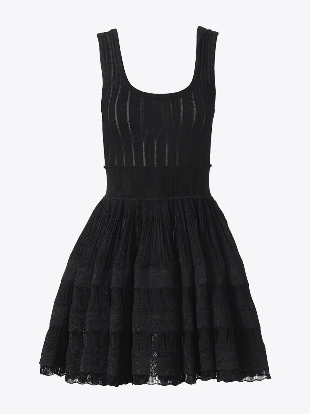image of Alaia Alaïa Shiny Crinoline Mini Dress Size 38 in Black, Women's